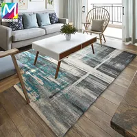 Mesin Desain Abstrak Anyaman Polypropylene Karpet Area Modern untuk Karpet Ruang Tamu