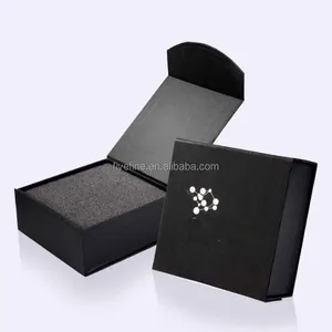 High end black different style jewelry box for ring necklace pendant bracelet