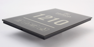 Placa de cristal templado LED para habitación de Hotel, número de puerta con timbre, color gris, moderno, lo último - Product Image 3