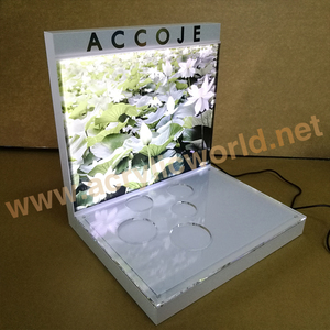 Customized Luxury Brand Shopping Mall Display <b>Rack</b> Cosmetic <b>Show</b> Stand Acrylic Led Perfume Bottle Cabinet - Product Image 4