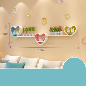 Vente en gros 3 jeux d'étagères murales <span class=keywords><strong>ouvertes</strong></span> en cube en Mdf de forme ovale à haute brillance - Product Image 1