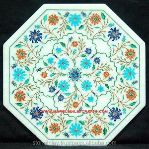 White <b>Stone</b> <b>Table</b> <b>Top</b> Quality <b>Top</b> - Product Image 1