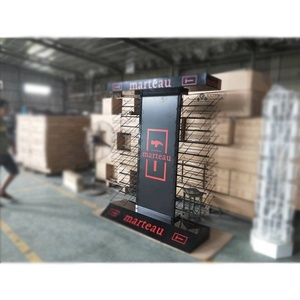 Vitrine murale très vendue étagère en bois <span class=keywords><strong>design</strong></span> commercial présentoir en bois métal pour magasin de détail - Product Image 6