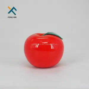 苹果形10g带盖塑料包装罐化妆品