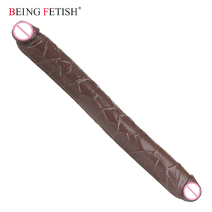 Meilleur Double <span class=keywords><strong>Gode</strong></span> Long Flexible Souple Gelée Vagin et Anal Femmes <span class=keywords><strong>Gay</strong></span> Lesbienne À Double Extrémité Dong Sex Toys - Product Image 4