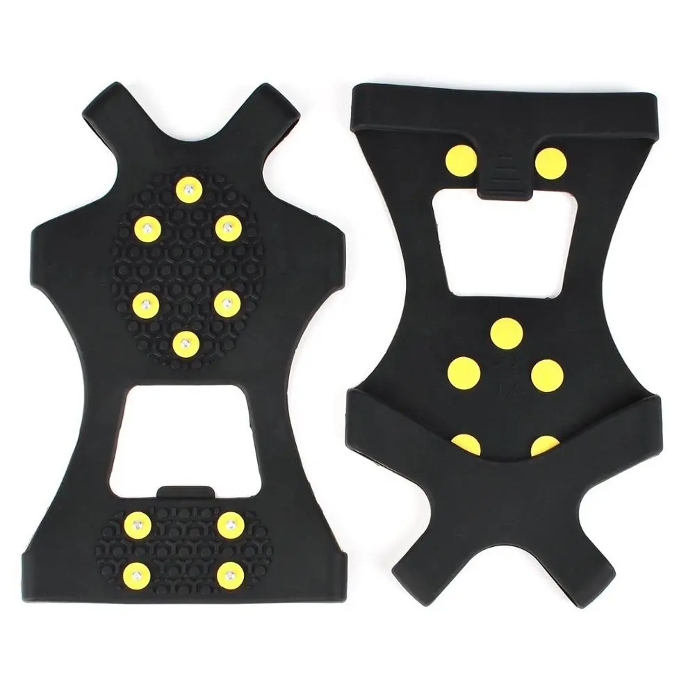 Hot vender Ice & Snow Grips Sobre Sapato/Bota de Tração Grampo De Borracha 10 Stud Anti Slip Shoes para made in china