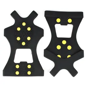 hot sell Ice & Snow Grips Over Shoe/Boot Traction Cleat Rubber 10 Stud Anti Slip Shoes for made in china