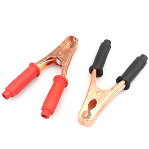 heavy duty 100A 200A 300A Black Red Boot Electric Test Lead Alligator battery Clips Clamps