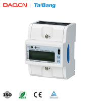 DAQCN 3 Fasa 4 Kawat 400imp/kWh Meteran Energi Digital Tiga Fasa