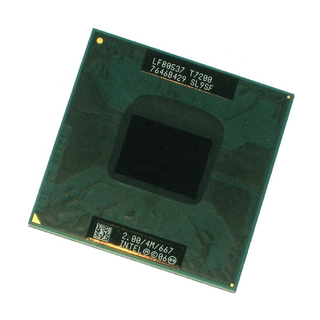 Used for Intel CPU Laptop Core 2 Duo T7200 SL9SL CPU 4M Socket 479 Cache/2.0GHz/667/Dual-Core Laptop Processor