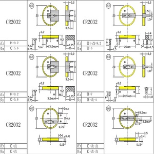 공장 직판 3V 리튬 배터리 Cr2032 <span class=keywords><strong>CR2025</strong></span> 납땜 탭 포함 - Product Image 4