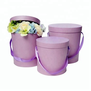 Luxus nach druck design karton runde <span class=keywords><strong>box</strong></span> blume boxen - Product Image 3