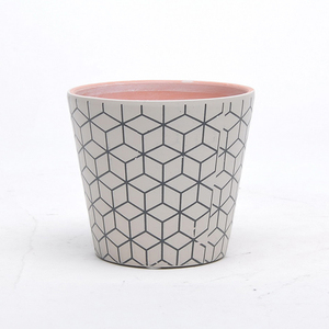 Maceta de Terracota Rústica con Diseño Geométrico Impreso a Bajo <span class=keywords><strong>Precio</strong></span> / Macetas y Jardineras Económicas - Product Image 2