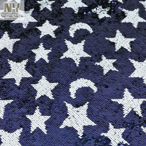 Gối Tựa Lưng Hải Quân Nanyee, Vải Sequin Hình Trăng Sao Không Dệt Lót Bằng Vải Không Dệt - Product Image 2