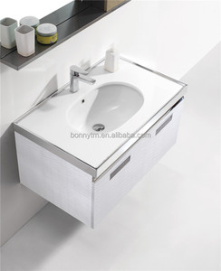 BONNYTM <span class=keywords><strong>Hotel</strong></span> BN-8415 304SS Moderno de La Pared <span class=keywords><strong>Barato</strong></span> Muebles de Baño Blanco Cuencos Individuales y Vanity Fair Mirrir - Product Image 3
