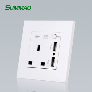 <strong>Wall</strong> <strong>Plug</strong> <strong>Socket</strong> Square 3 Pin Electrical <strong>Sockets</strong> 13A <strong>Wall</strong> Switch <strong>Socket</strong> - Product Image 5