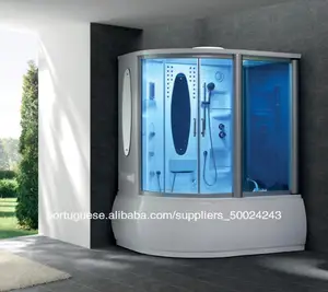 hidromassagem cabine de duche porta de vidro deslizante sala de vapor do chuveiro com banheira de hidromassagem tv/mp3 2013 g159