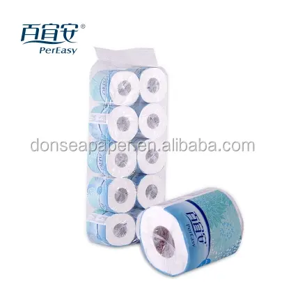 Pulpa de madera virgen higiénica, rollo de papel higiénico Premium, papel higiénico, papel higiénico