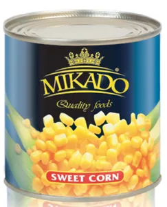 Canned Corn Mikado Brand Chinese Canned Sweet Corn Vacuum Pack In Tins Sweet Kernel Corn In Can 2650ml 850ml 425ml