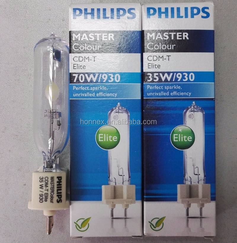 PHILIPS MASTERColour CDM-T Elite 70W G12 Lamp - 7500 Lumen Metal