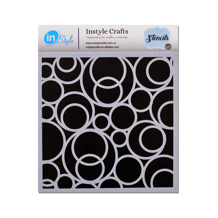 Scrapbooking template art stencils for greeting card making