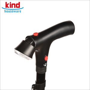 Canne en aluminium à double poignée rechargeable pour la rééducation, légère et avec alarme, bâton de <span class=keywords><strong>marche</strong></span> rétractable - Product Image 5