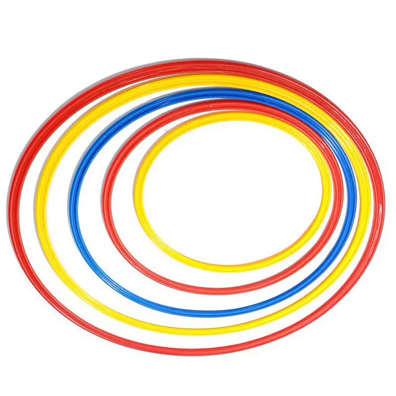 Anéis de treinamento de velocidade e agilidade de diâmetro 50,60,70 cm (conjunto de 12), anéis de agilidade multicoloridos