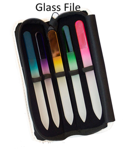 Private Label <span class=keywords><strong>French</strong></span> <span class=keywords><strong>Manucure</strong></span> Pédicure Kit de limes à ongles double face dans un étui à fermeture éclair - Product Image 4
