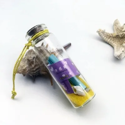 Transparent Drifting Bottle, Wishing Small Bottle 10ml Glass Vial Bottle With Cork Lid