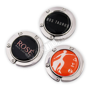 Manufacturer Custom Wholesale Metal Snap Fold <strong>Table</strong> <strong>Handbag</strong> <strong>Hook</strong> - Product Image 5
