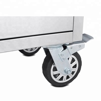 Hyxion Top 96 pouces 24 tiroirs armoire en acier inoxydable serrure roue coffre à outils