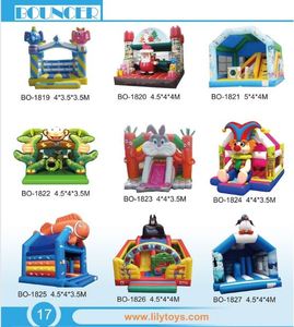 Lilytoysinflatable Melompat Bouncer Rumah Inflatable Combo Bouncer, Inflatable Melompat Permainan