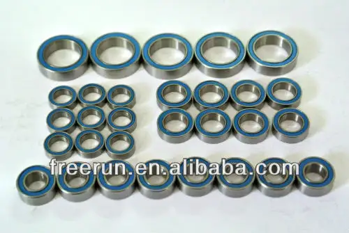 High Performance XTM RACING X FACTOR I AND 2 W/CLUTCH steel bearing kits with different rubber seal color