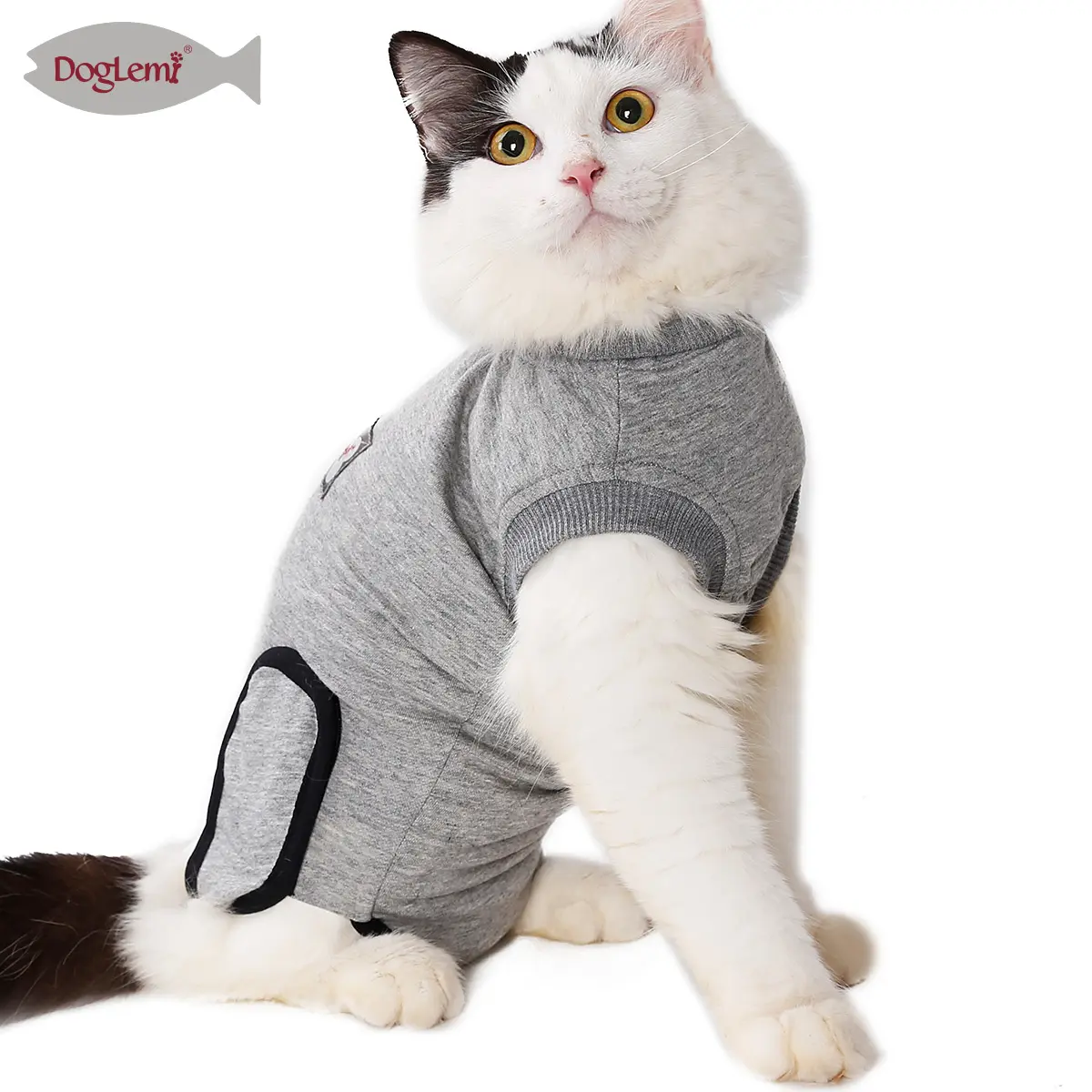 Cat Recovery Suit Pet E collar Alternative Cotton Cat Clothes After Surgery Wounds