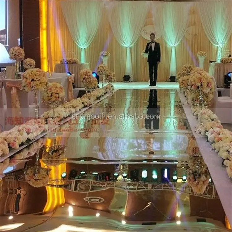 Wholesale Wedding Decoration Carpet Modern Golden Mirror Carpet