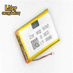 Plug 1.5-2 P 3.7 V 505575 3000 mah lipo battery Rechargeable solar li ion polymer lithium battery with PCM - Product Image 3