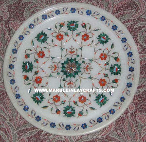 Assiettes décoratives en marbre - Product Image 1