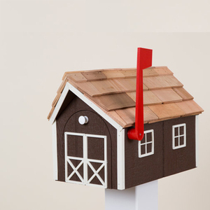 Boîte <span class=keywords><strong>aux</strong></span> <span class=keywords><strong>lettres</strong></span> en bois de style grange, utilisée largement, pour l'extérieur - Product Image 3