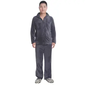 Wholesale thermal boys coral fleece pajamas for man