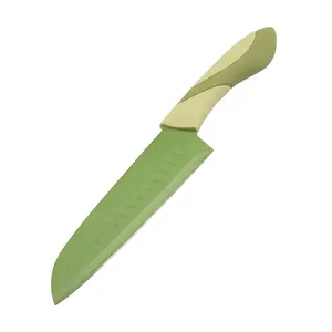 신제품 7 인치 OEM 칼 사용자 정의 로고 스테인레스 스틸 주방 요리 산토쿠 칼