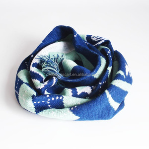 Bufanda de abanico de fútbol jacquard tejida acrílica bonita personalizada barata promocional - Product Image 4