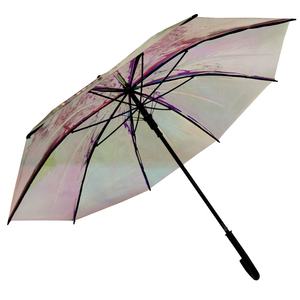 <span class=keywords><strong>Parapluie</strong></span> transparent laser, pare-soleil, parapluies holographiques en plastique PVC à dégradé de couleurs - Product Image 3