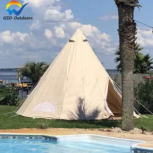 Yurts Tipi 판매 몽골 유르트 텐트 캔버스 유르트 인도 대형 글램핑 텐트 야외 파티 사파리 럭셔리 텐트