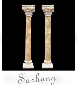 Ngôi Nhà Trang Trí Nội Thất Và Ngoại Thất Màu Be Cột Đá Roman Cột Thiết Kế Với Cơ Sở - Product Image 3