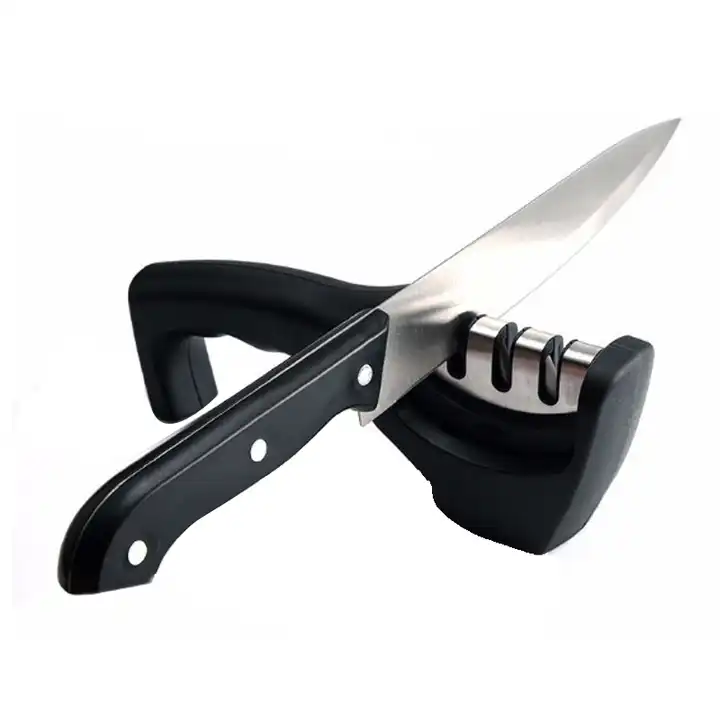 1pc Manual Knife Sharpener, Portable Stainless Steel Knife