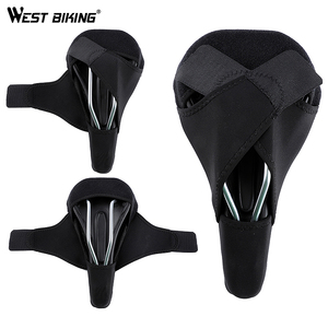 WEST BIKING Housse de <span class=keywords><strong>selle</strong></span> de vélo en silicone 3D, tissu, <span class=keywords><strong>selle</strong></span> de vélo de montagne, coussin de <span class=keywords><strong>selle</strong></span> de vélo, antichoc, antidérapant, housse de <span class=keywords><strong>selle</strong></span> de vélo - Product Image 3