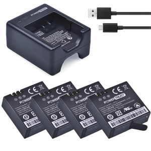 Thay thế Kép USB Pin Máy Ảnh Sạc đối với Xiaomi AZ16-1 AZ16 1 AZ161 Yi 2 4 k Thể Thao Hành Động Máy Ảnh - Product Image 1