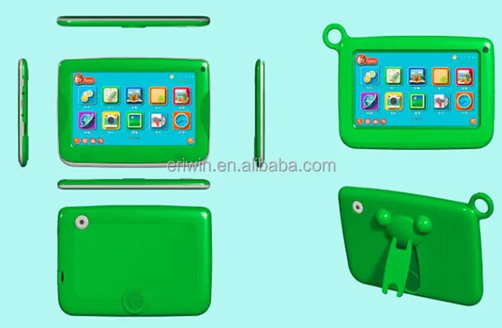 2015 Gamepad 7 polegada Android 4.4, Rk3026 dual core enfants tablet avec étui en silicone blanc box tablet alibaba chine