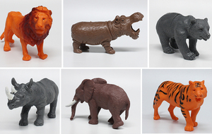 Juguete de plástico vívido para niños, modelo de animal de jungla de bosque salvaje - Product Image 4