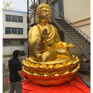 Estátua inflável gigante do buda do ouro 4m para a propaganda ao ar livre